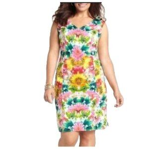 Maggy London for Melanie Lynn Sheath Dress Womens 14 Sleeveless Sheath Cutout